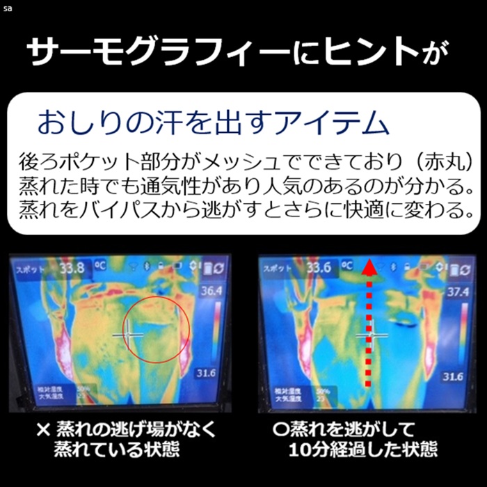 お尻の汗対策は限界？打破する補助アイテム